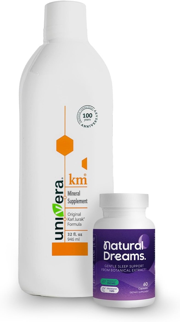 Univera Dream Wellness Combo, ק"מ וחלומות טבעיים, תמיכת פוטסיאום, איזון הדם של הגוף, תמיכה בשינה עמוקה