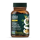 גאיה Herbs ג'ינג'ר-Turmeric Postbiotic - Premium Digestive Support Supplement for Gut Health - Made with Fermented Turmeric & הג'ינג'ר - Free from Milk, Soy & Gluten - 60 קפסולות טבעוניות (30 משרתים)