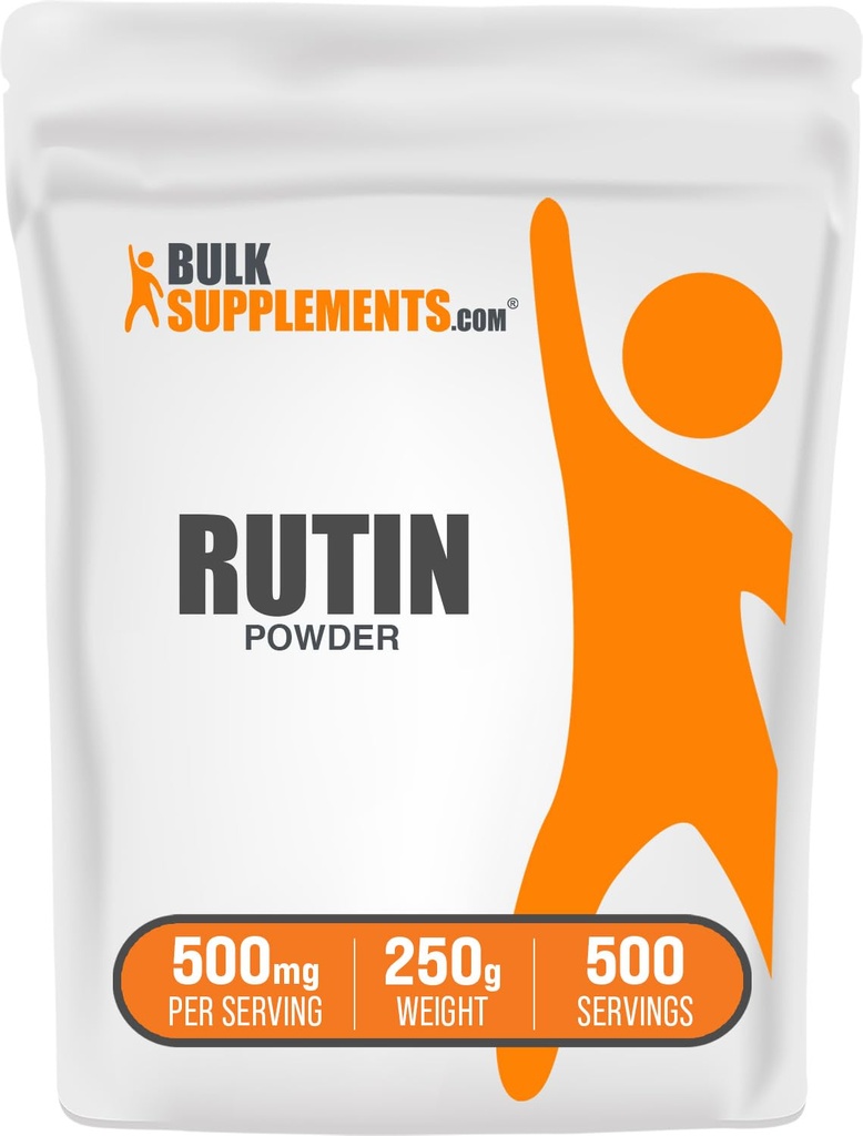 BulkSupplements.com Rutin אבקת - מ Sophora Japonica, Rutin Supplement, Rutin 500 מ"ג - Antioxidants Source, Soy Free, 500 מ"ג למשרת, 250g (8.8 oz) (Pack of 1)