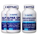 אלפא GPC & Uridine 2X 60 קפסולות + Phosphatidylserine & Bacopa 1x 120 קפסולות, 2 חודשים אספקה