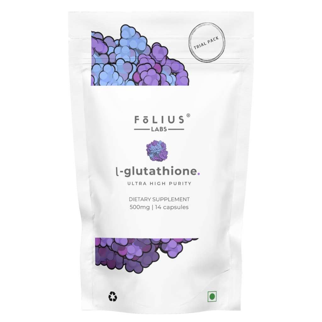Ultra High Power L-Glutathione 98% תוספת - 500 מ"ג ריכוז פורמולה, מופחת L-Glutathione תוסף - (7-Day Trial Pack)