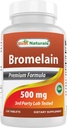 Best Naturals Bromelain Proteolytic Digestive Enzymes תוספי מזון, 500 מ"ג, 120 טבליות - תמיכה בריאות בריאות, בריאות משותפת, חומרים מזינים