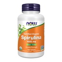 Now Foods Supplements, Certified Organic, Spirulina 1000 מ"ג (Double Strength), Rich in Beta-Carotene (Vitamin A) ו- B-12 עם טבעי קורה GLA , 120 טבליות