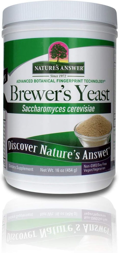 אבקת Yeast של Nature, מקור עשיר של Amino Acids, ויטמין B-Complex, מינרלים וחלבון - טבעי, לא משועבד ולא ממותקים - חלב חינם, צמחוני / Vegan