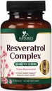 תוסף Resveratrol 1800 מ"ג - תוספת כוח אנטי-חמצן לתמיכה בריאה Aging & Immune - Heart Health & cell Energy Support - Non-GMO, Bioavailable Trans-Resveratrol - 60 קפסולות טבעוניות