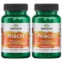Swanson Niacin (Vitamin B3) - תוסף ויטמין תומך בריאות הלב ו carbohydrate Metabolism - מקדם ייצור אנרגיה טבעית - (250 טבליות, 100 מ"ג NE כל) (2 Pack)