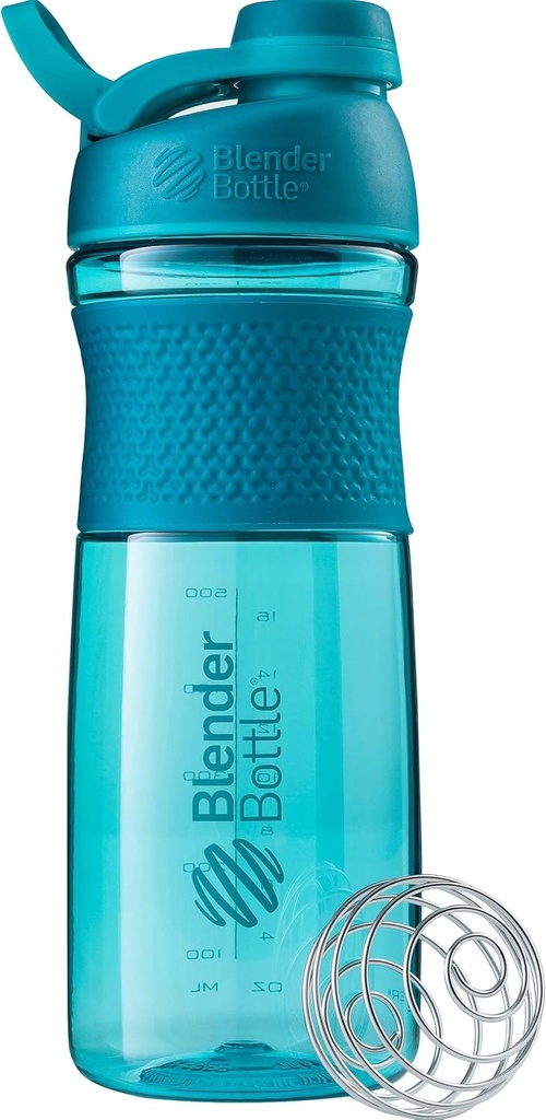 BellerBottle SportMixer Shaker Bottle Perfect for Protein Shakes and Pre Workout, 28-Ounce, Tealal