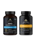 תזונה עתיקה SBO Probiotics קפסולות, Ultimate, 60 Count + ויטמין D כמוסות, 90 Count