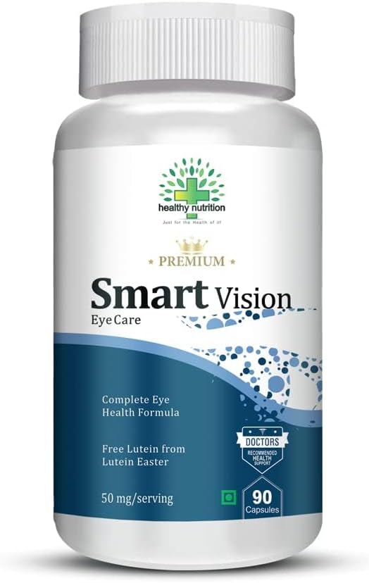 Smart Vision Eye Care תוסף כדי לשפר את הראייה, אור כחול, גלר רגישות ו- Digital Guard Formula (Lutein, Zeaxanthin) - Pack של 90 קפסולות צמחוניות