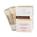 Relumins Marine Collagen אבקה Mix - Collagen Peptide עם Glutathione, תה ירוק, CoQ10, & Hyaluronic Acid Boosts Smooth Glowing Skin - 20 אבקת Sachets x Vanilla Flavored + 2 חינם Sachets