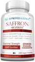 מוסמך מדע ® Saffron Standardized to 3% Crocin, 2% ספארל - High-Absorption BioPerine - טבעוני, 60 קפסולות - Pack of 1