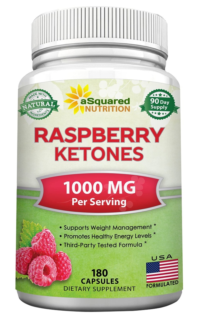 תוספי תזונה טבעיים אלומיניום Raspberry Ketones 1000mg-180 קפסולות-Weight אובדן תוסף, Max Power Plus Appetite Suppressant Diet Pills, Premium Lean Health אבקת כדי לשפר את האנרגיה הטהורה ואת Metabolism