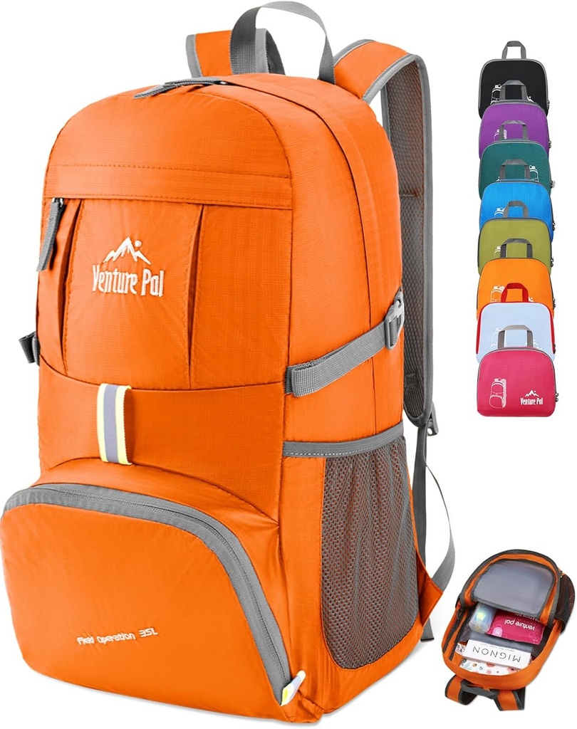 מיזם Pal 35L Ultralight Light Weight Packable Travel Camping Hiking Out Sports Daypack