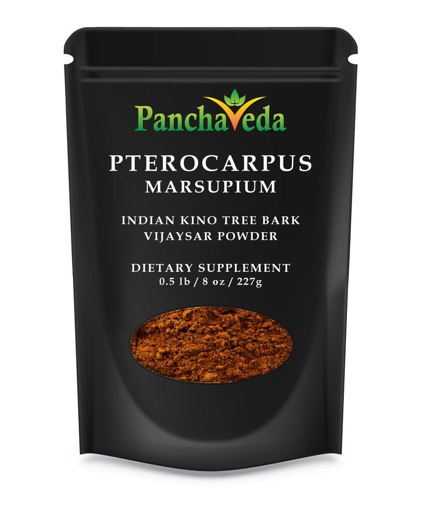 Ayurveda Pterocarpus Marsupium אבקת (227g / 8 oz) Vijaysar אבקת, Bijasar Churna, עץ Kino Wild Crafted, Gluten Free, Lactose חינם, GMO חינם, טהור Herbal Dietary תוסף.