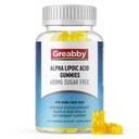 Alpha Lipoic Acid 600 מ"ג חניכיים, סוכר חינם Chewable R Lipoic Acid תוספת עבור Antioxidant & Nervous System תמיכה, בריאן & Skin Health, Pineapple Flavor, 60 הרוזן