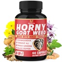 BMVINVOL Hory Goat Weed כמוסות עם Tribulus, Geneseng, Ashwagandha, Maca, Tongkat Ali, Nettle, Black Pepper - 60 Count Count