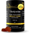 Be Bodywise Pure ההימלאיה Shilajit חניכיים זהב I Lab Tested I No added Sugar I Ashwagandha, Gokshura; Fulvic Acid & 85+ Trace מינרלים I for Men, Women I non-GMO I 100% טבעי אורגני I 60my חניכיים