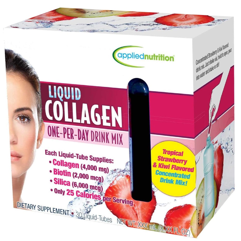 Applied Nutrition Liquid Collagen Drink 4000 מ"ג, 30 צינורות