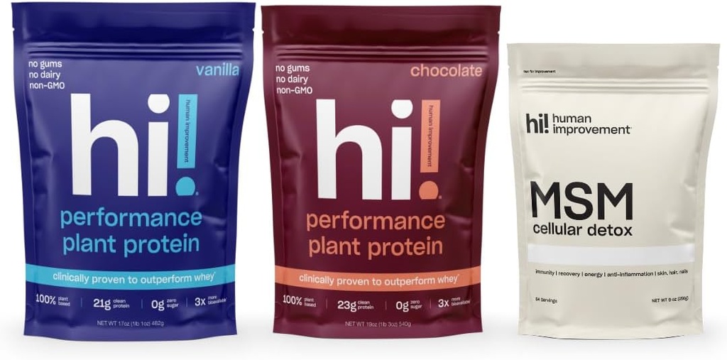 חלבון ביצועים אנושי (Chocolate & Vanilla) ו- MSM Celltox Bundle