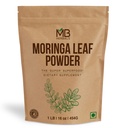 MB Herbals Moringa Leaf אבקת 1 lb / 16 oz (454 גרמה) | 100% אבקת Moringa טהורה; בקלות לערבב משקאות & Smoothies | No Preservatives