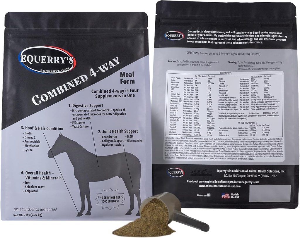 RX המשולב של Equerry 40 Feedings for 1000lb Horse, 5lb.