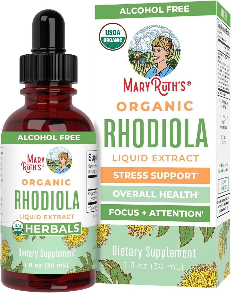 Rhodiola Rosea תוסף על ידי MaryRuth's | USDA Organic Herbal Extract