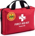 הגנה על Life Business First Aid Kit, חבילת עזרה ראשונה חירום לקביעת Office, ערכות רפואיות, ערכות עזרה ראשונה לעסקים, בית הספר והשימוש המסחרי - 200 Pieces