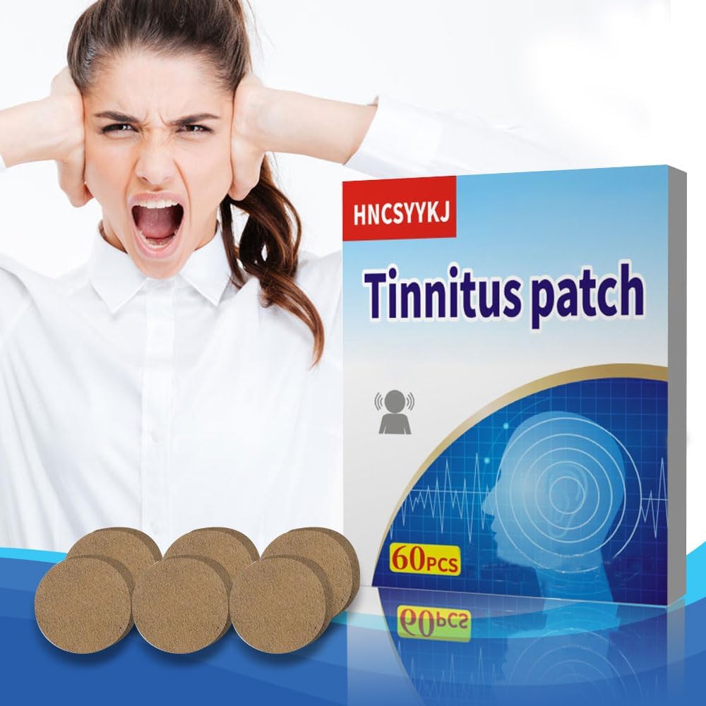 Ringing אוזנייםs Patches, 60Pcs Tinnitus Patches עם פורמולה צמחית טבעית, Tinnitus Sticker Comfort & Gentlele