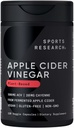 מחקר ספורט Apple Cider Vinegar עם קייאן פפר | Made From Organic Fermented Apple Cider - Non-GMO Project מאומת ומוסמך טבעוני (120 ווג'י קפסולות)