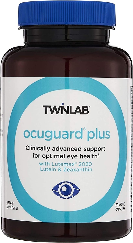 Twinlab Ocuguard Plus - תוסף עיניים עם Zinc, ויטמין A, C & D - 60 קפסולות Veggie