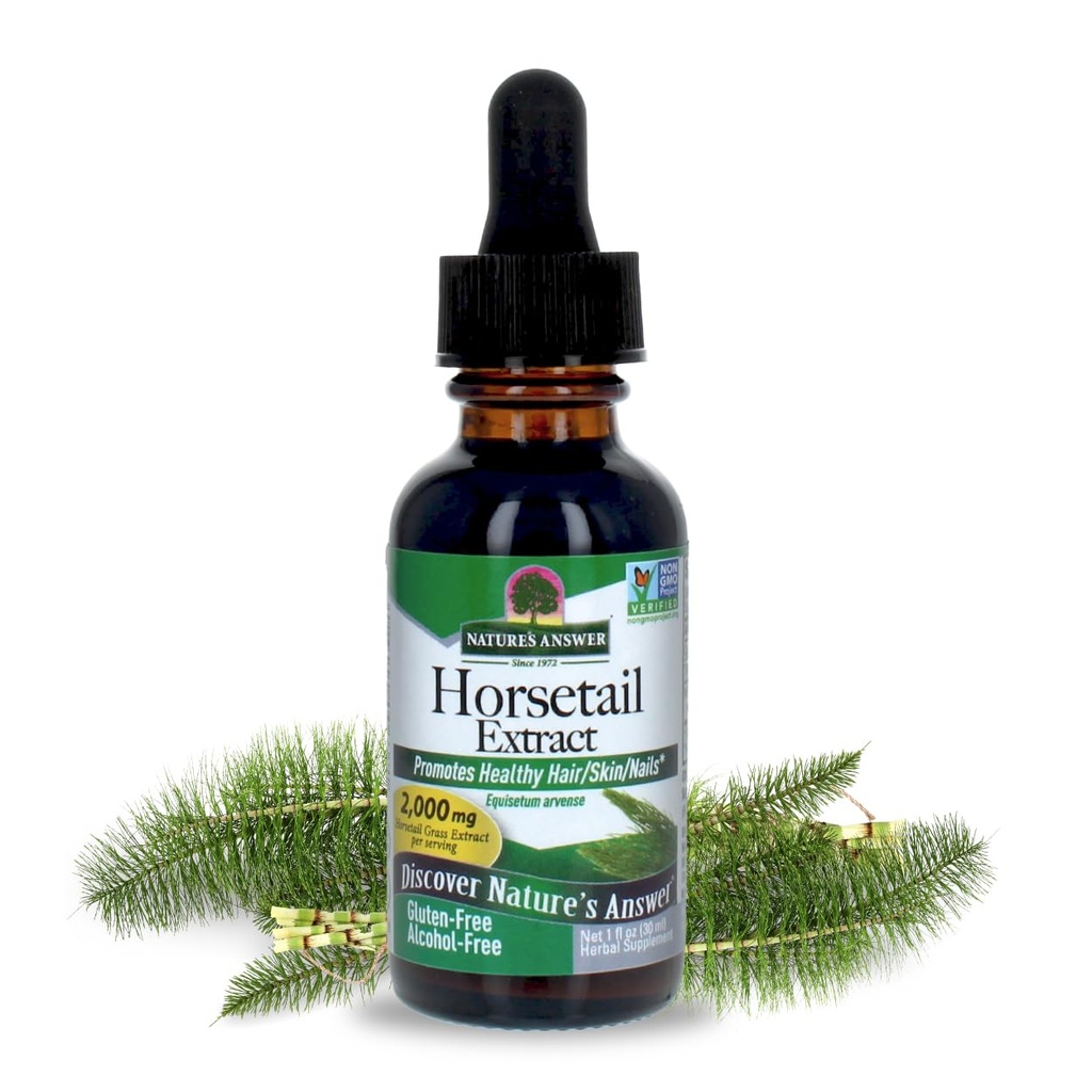 Nature's answer ל-אלכוהול חינם Horsetail Herb לחלץ תוסף, 1-Fluid Ounce