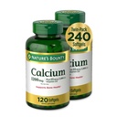 Nature's Bounty Calcium 1200 מ"ג עם ויטמין D3 - Bone Health Softgels, Calcium ווויטמין D תוסף, 120 Ct (2-Pack)