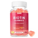 ביוטין 10000mcg Keratin Collagen Gummies תוספי שיער נושרים ויטמינים שיער יומית תריח שיער וחניכיים מחזק עבור נשים טבעוני ביוטין ויטמין ויטמין C מסטיק 60 ספירה