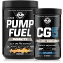 PMD Sports Ultra Pump דלק Insanity - Pre Workout - מנגו כתום טרופי (30 משרתים) ספורט CG5 Premium Creatine ו- L-Glutamine (60 משרתים)
