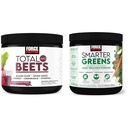 כוח גורם מוחלט Beets שותים אבקת Superfood עם Nitrates כדי לתמוך Circulation, Blood Flow & Smarter Greens כל יום אבקה כדי לתמוך באנרגיה, חסינות וחשיפה