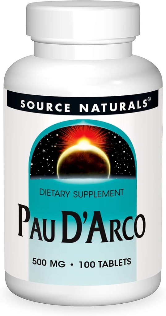מקור Naturals PAU D'Arco Dietary Supplement - 100 טבליות