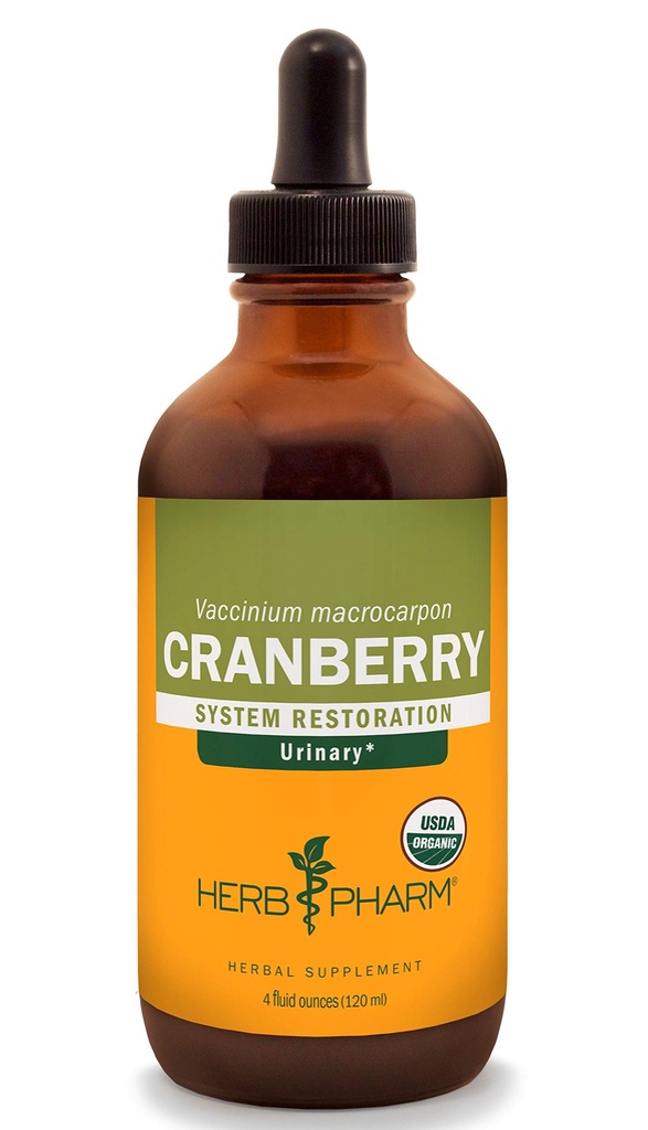 Herb Pharm מוסמך נוזל Cranberry תמיכה Urinary Tract - 4 Ounce