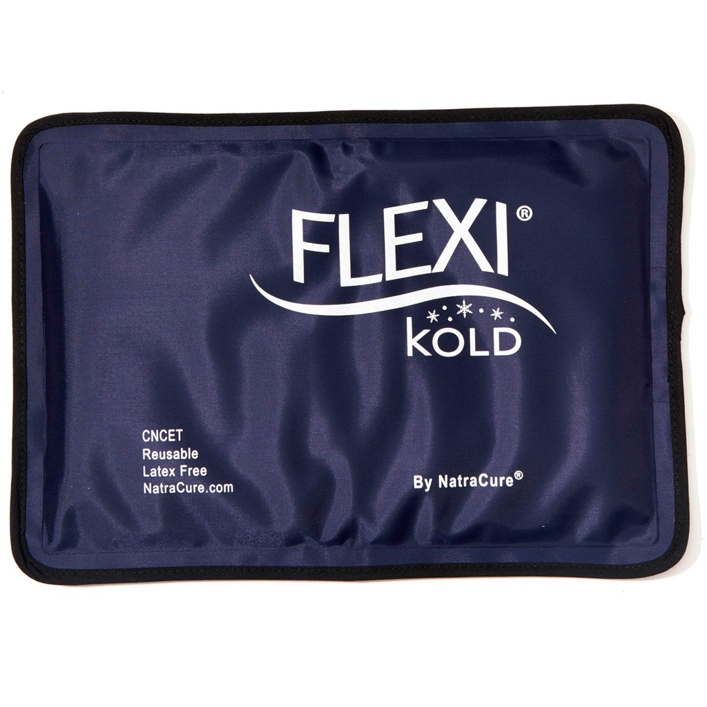 FlexiKold Gel Soft Dynamic Ice Packs for Injuries - Reusable Freezer Cold Pack, Cold Compress & Cooling Gel Pad for Face, Shoulder, Hip, Leg, Arm, Ankle & Footפציעות - Medium - 7.5" x 11.5 "