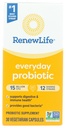 מחדש את החיים בכל יום Probiotic כמוסות, תוספת יומית תומכת Urinary, Digestive ו- Immune Health, L. Rhamnosus GG, חלב, סויה וגלוטן חינם, 15 מיליארד CFU, 30 הרוזן