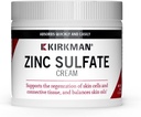 קירקמן - Zinc Sulfate Topical Cream - 4 fl oz - קיצור מהיר - 10% Zinc Sulfate - Hypoallergenic