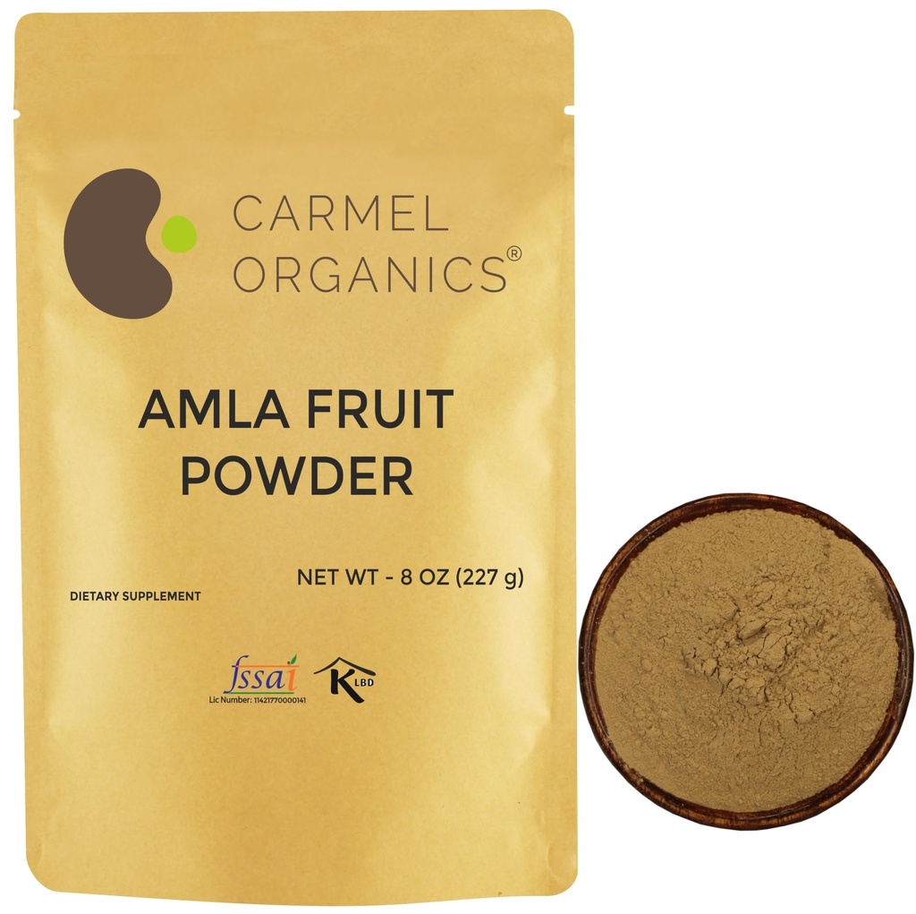 OganICS Amla / Amlaki (Emblica officinalis) אבקת פירות (8 Ounces) עבור שיער טיפול, עור ובטיחות | טבעי, non GMO | לא תוספת Preservatives