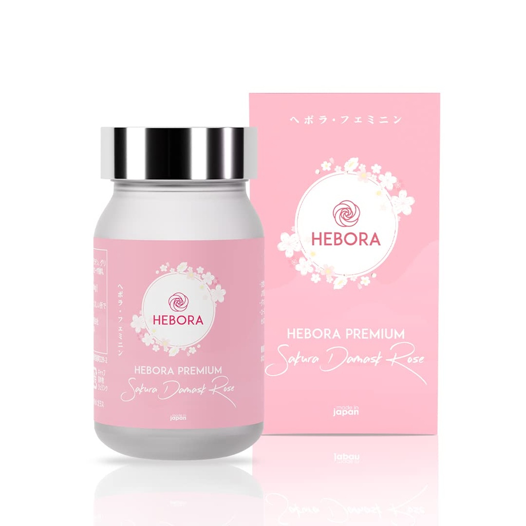 Hebora Premium Sakura Damask Rose יפן - גוף עצמי ריחני גוף Deoderizing PMS תמיכה גרסה חדשה 2023