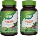 דרכו של הטבע Uva Ursi Leaves, תמיכה מסורתית Urinary *, 1,110 מ"ג ל- 3Capsule משרת, Non-GMO Project מאומת, Herbal Dietary תוסף, 100 קפסולות טבעוניות (Packaging May Vary) - 2 Pack Pack