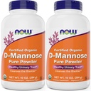 Now Foods Pure, אורגני D-Mannose 10 oz אבקה (Pack of 2) - Bladder ניקויse ו תוסף הבריאות Urinary Tract - Non-GMO - ידידותית טבעונית - 2000mg / 2 גרמים לשרת