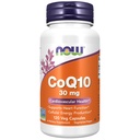 תוספי מזון עכשיו, CoQ10 30 מ"ג, פרמצבטיקה כיתה, All-Trans טופס המיוצר על ידי פרמנטציה, 120 קפסולות Veg