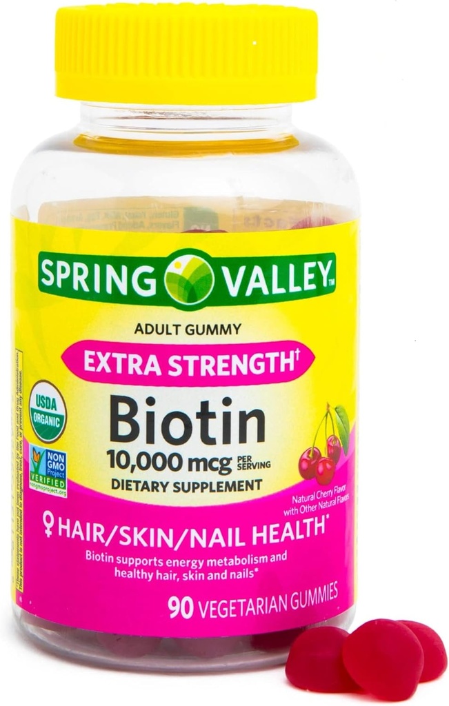 אנטוני עמק האביב Biotin 10,000mcg Vegetarian 90 Gummy