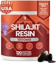 הזילאג'יט הראשון בעולם טהור Resin Softgels | ההימלאיה Shilajit תוסף | Purer Than אבקת קפסולות & No Bad Taste | Made & Lab-Tested בארצות הברית | GMP-Certified | 1000 מ"ג, 120 קפסולות