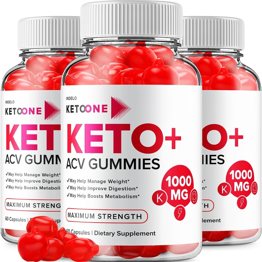 (3 Pack) Keto One Gummies Advanced Loss - ACV Gummies כוח מקסימלי, Keto One Keto Plus ACV משקל חניכיים Apple Cider Vinegar, Keto One Gummies ביקורות B12 Keto+ACV (180 מסטיקנים)