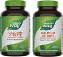 Nature's Way Calcium Citrate, 500 מ"ג Calcium ל- 2Capsule Server, for Bone Health &שרירים פונקציונלי *, Band of Citrate, Carbonate & Malate, Gluten Free, 250 קפסולות (Packaging May Vary) - 2 Pack