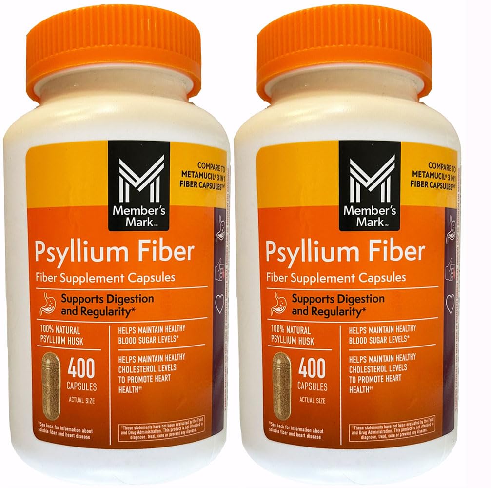 מרק סיבים 2Pack (400 Count) Psyllium Husk הוא תוסף הסיבים הראשון דוקטור-Recommend.